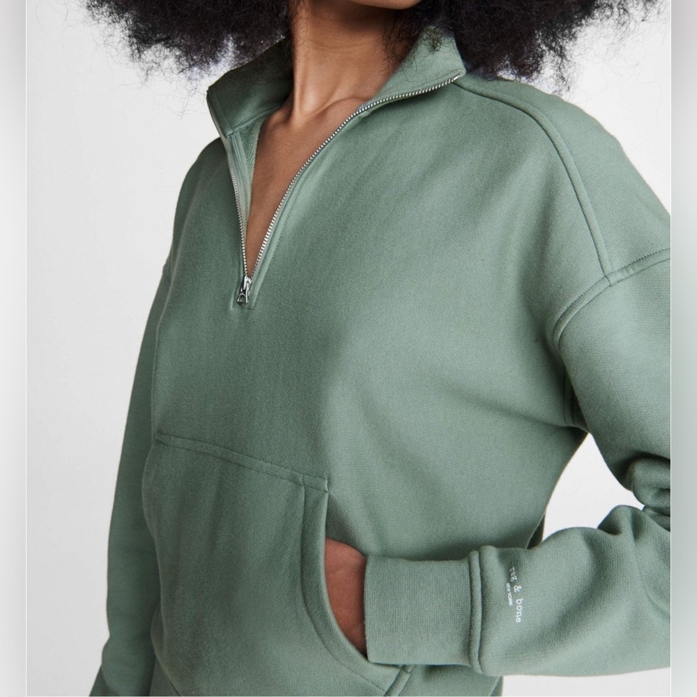 RAG AND BONE City Half Zip Terry Pullover